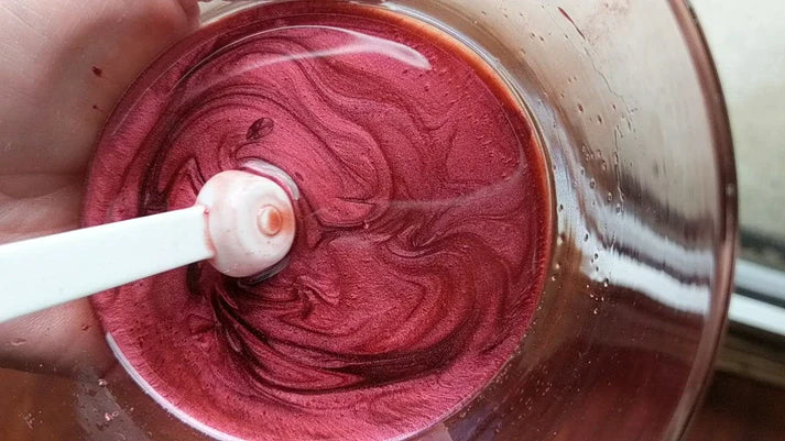 Angry Rose Red Pink Mica