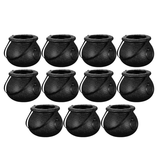 12 Pack Black Cauldron Buckets