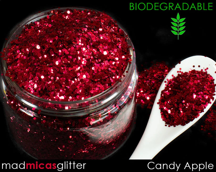 Candy Apple Biodegradeable Red Glitter