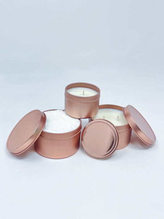 8oz Rose Gold Tins (Pack of 24)
