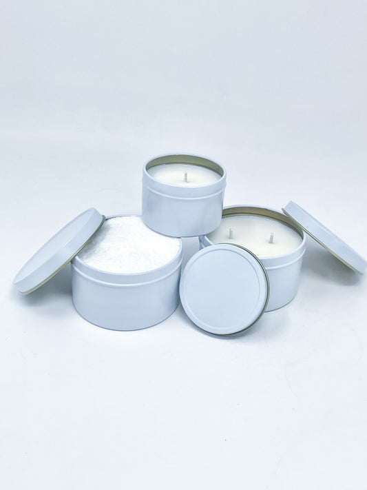 8oz White Tins (Pack of 24)