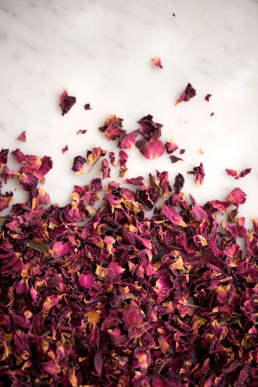 Rose Buds + Rose Petals | Red