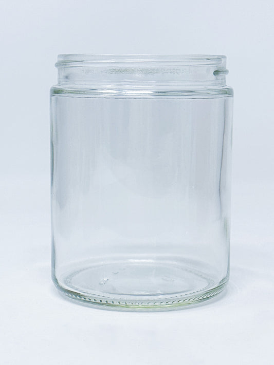 10 oz Clear Jar Straight Sided (with or without lid)